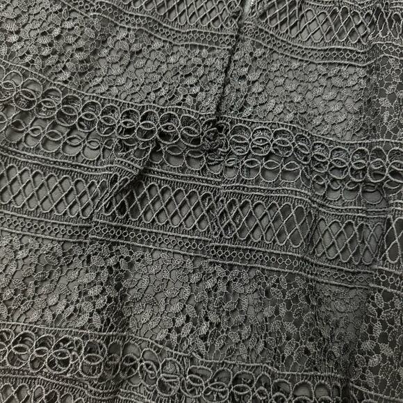 Bardot Ava Black Eyelet Lace Fit & Flare Mini Cocktail Dress - Picture 7 of 9